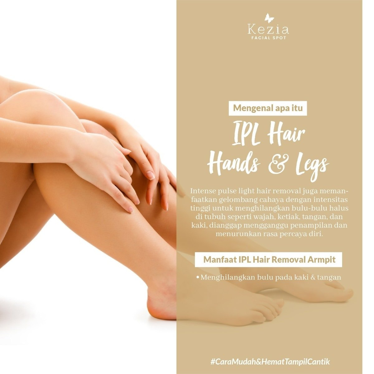 IPL hair removal leg