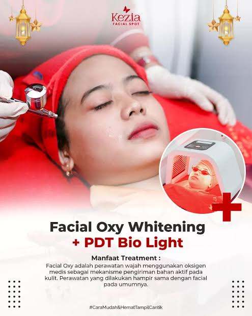 Facial oxy whitening + PDT Bio light