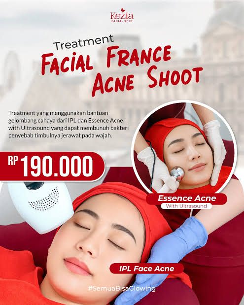 Facial france acne shoot