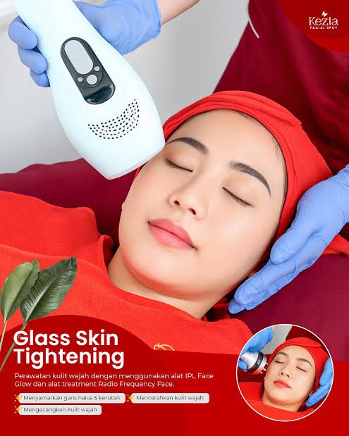 Glass skin tightening