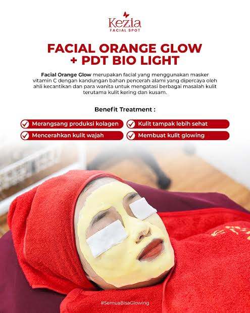 Facial orange glow